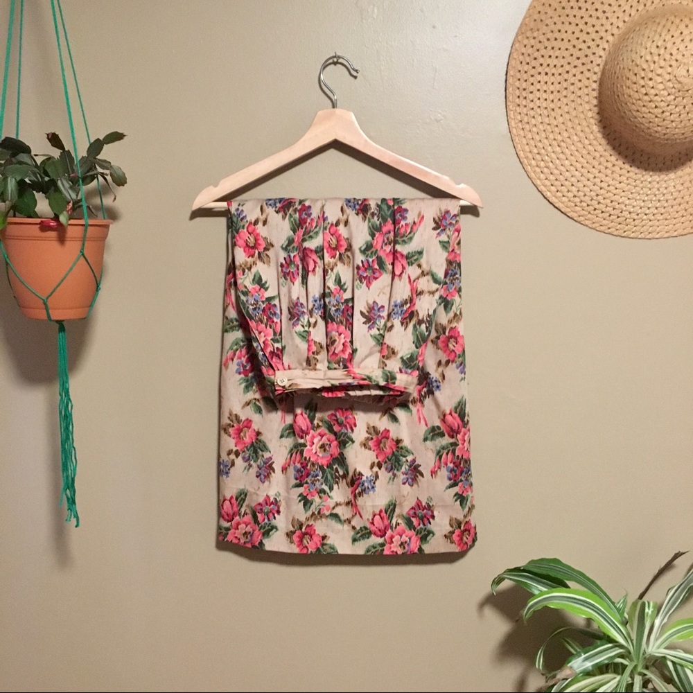 Vintage 80’s Boston Traveler Maxi Skirt POCKETS!!